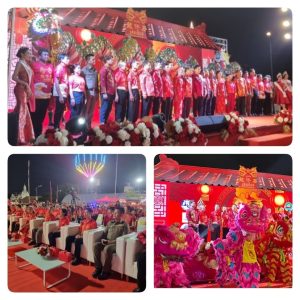 สภ.เมืองสมุทรสาคร รักษาความปลอดภัย และอำนวยความสะดวกด้านการจราจร แก่นายเสริมศักดิ์ พงษ์พานิช รัฐมนตรีว่าการกระทรวงวัฒนธรรม และคณะ