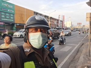 รายงานสภาพการจราจร แยกสัญญาณไฟจราจร แยกเทศบาล 8 ถนนเอกชัย