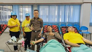 จิตอาสาบริจาคโลหิต “ทำดีด้วยหัวใจร่วมหัวใจบริจาคโลหิต น้อมจิตรำลึกสำนึกในพระมหากรุณาธิคุณ”